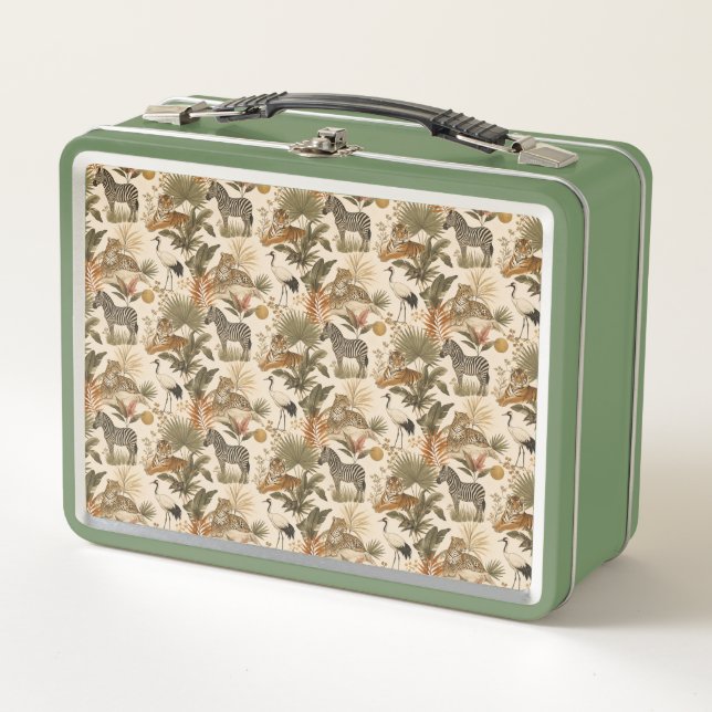 Niedliche Safari-Tiere Lunchbox (Vorderseite)