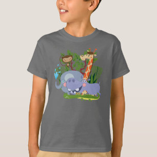 Niedliche Safari-Tiere T-Shirt