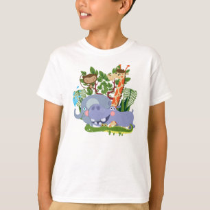 Niedliche Safari-Tiere T-Shirt