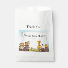 Niedliche Safari tierische Babydusche Geschenktütchen