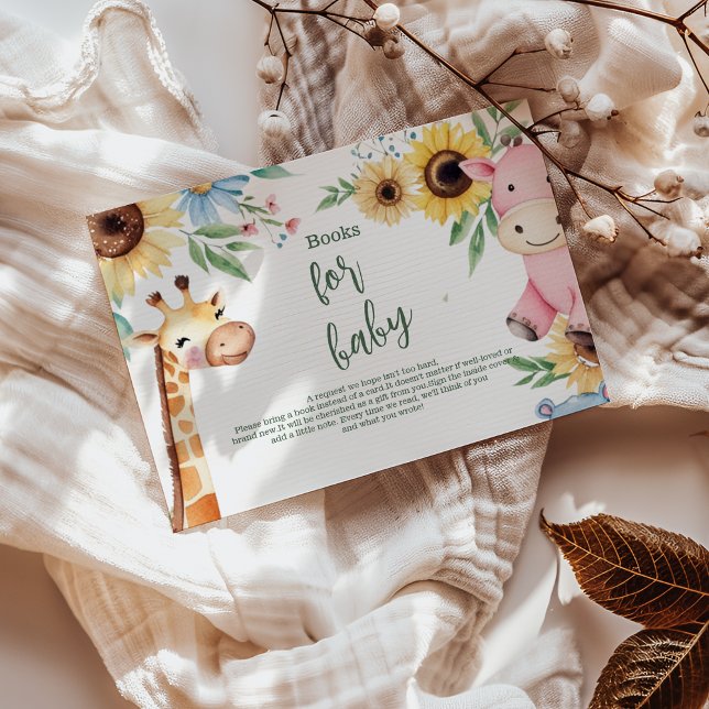 Niedliche Safari Tierpark Bücher für Baby Begleitkarte (Von Creator hochgeladen)