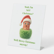 Niedliche Salami überrascht Weihnachten in flausch