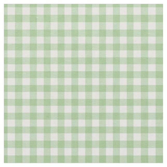 Niedliche Salbeigrün Schotte Handgemachte Liebhabe Stoff (Nahaufnahme)