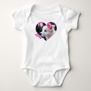 Niedliche Sammlung von Hunden und Rose Baby Strampler