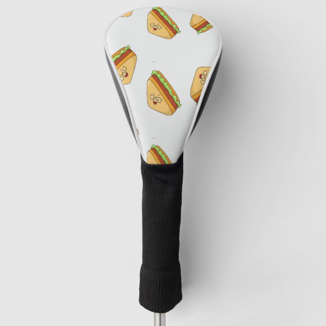 Niedliche Sandwichmuster Golf Headcover (Vorderseite)