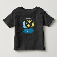 Niedliche Sänger, Mond und Cloud-Cartoon
