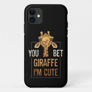 Niedliche Sarcastic Giraffe Tierart Lover You Bet Case-Mate iPhone Hülle