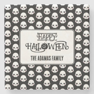 Niedliche Schädel mit Nachname Steinuntersetzer