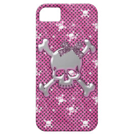 Niedliche Schädel u. Polka-Punkte zacken iPhone 5 Case-Mate iPhone Hülle