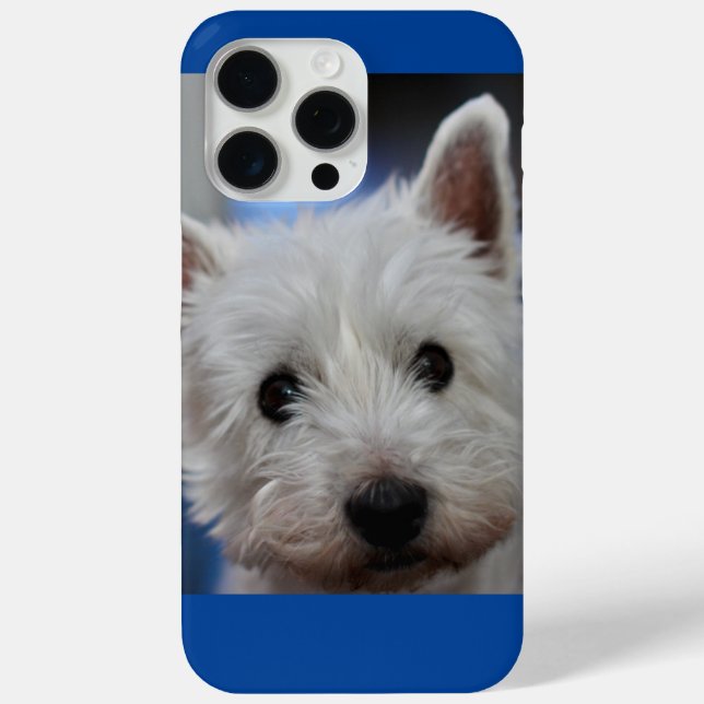 Niedliche Schädlingswestie White Terrier Hundegesi Case-Mate iPhone Hülle (Rückseite)