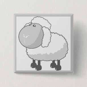 Niedliche Schafe Button