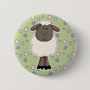 Niedliche Schafe Button