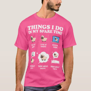 Niedliche Schafe, die ich in meiner Freizeit tue T-Shirt