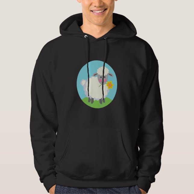 Niedliche Schafe Hoodie (Vorderseite)