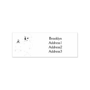 Niedliche Schafe mit Cartoon Gummistempel