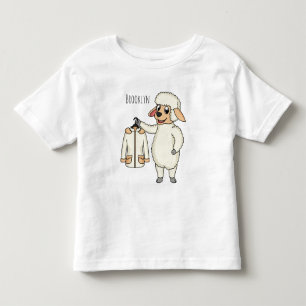 Niedliche Schafe mit Cartoon Kleinkind T-shirt