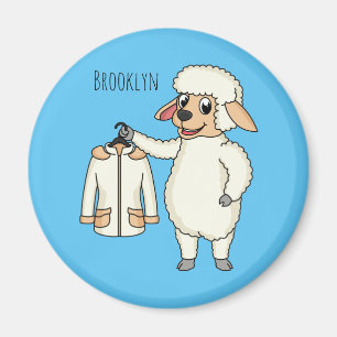 Niedliche Schafe mit Cartoon Magnet