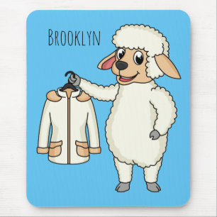 Niedliche Schafe mit Cartoon Mousepad