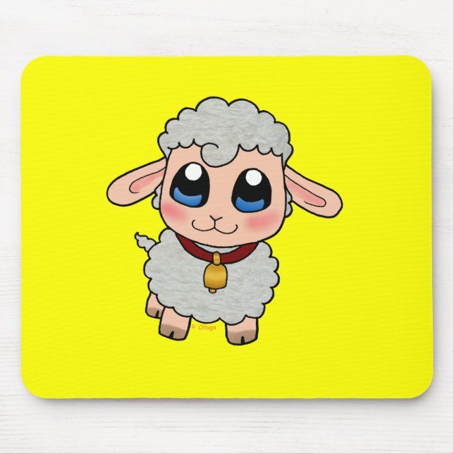 Niedliche Schafe Mousepad (Vorne)