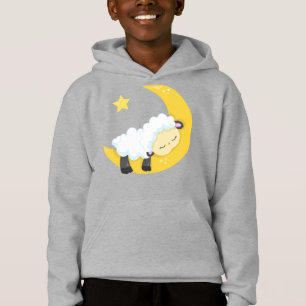 Niedliche Schafe, Schlafschaf, Mond, Sterne, schlä Hoodie
