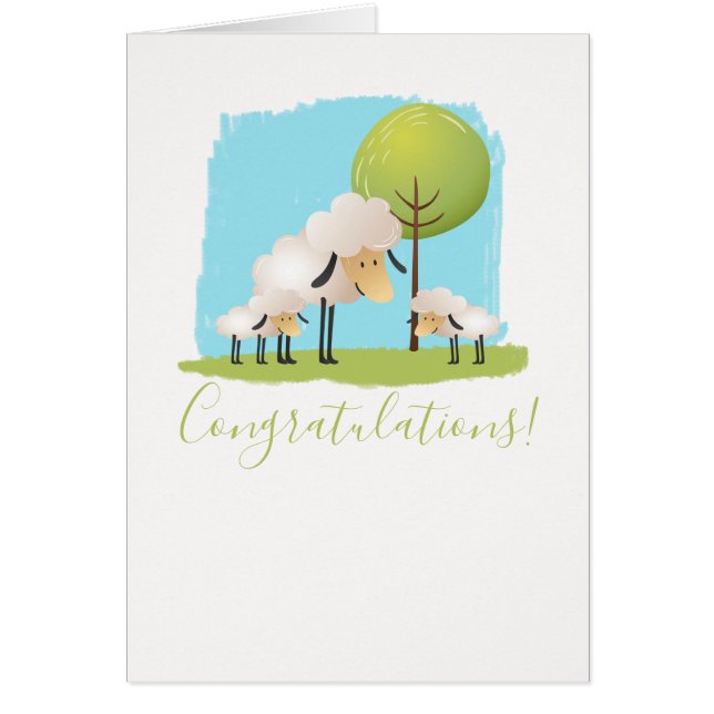 Niedliche Schafe und zwei Lämmer Neue Zwillingsbab (Vorne)