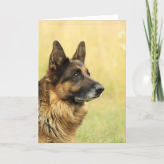 Niedliche Schäferhund-Gruß-Karten Karte