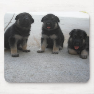 Niedliche Schäferhund-Welpen-Mausunterlage Mousepad