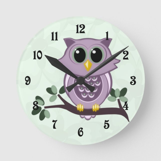 Niedliche Schale und Blume Uhr (Vorderseite)