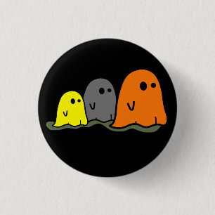 Niedliche Schaltfläche Halloween Ghosts Button