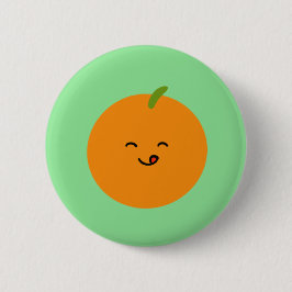 Niedliche Schaltfläche Orange Frucht Button