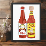 Niedliche scharfe Cats Hot-Soße-Abbildung Poster<br><div class="desc">Mit diesem heißen und würzigen,  lustigen Poster können Sie Ihr Leben genießen. Und vergewissern Sie sich,  dass mein Shop für weitere Designs Karo! Passen Sie es auch mit Ihrem eigenen Text an!</div>
