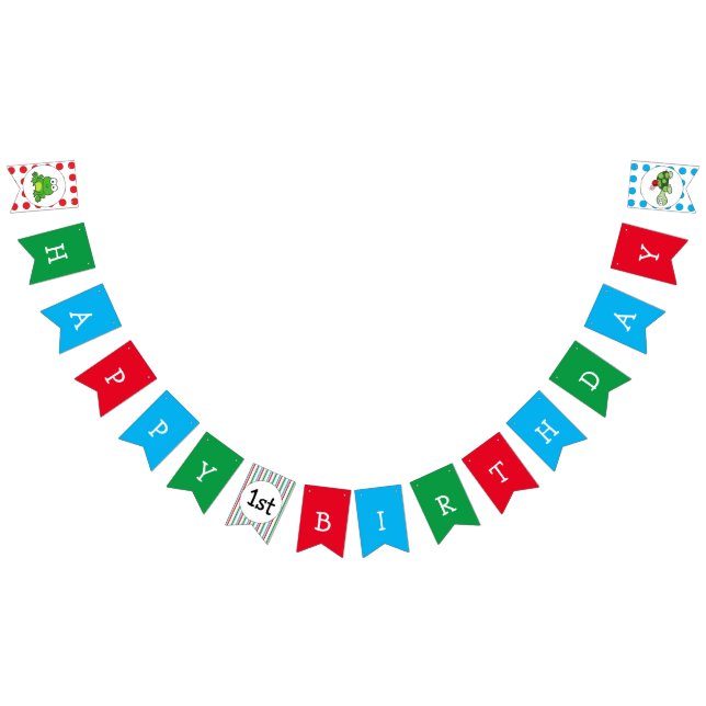 Niedliche Schildkröte Ladybag Frohe Geburtstagsban Wimpelkette (Alle)