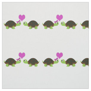 Niedliche Schildkröte-Liebe Stoff