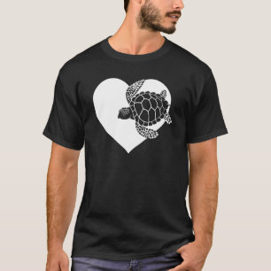 Niedliche Schildkröte Lieben Schildkröten Cool Wei T-Shirt