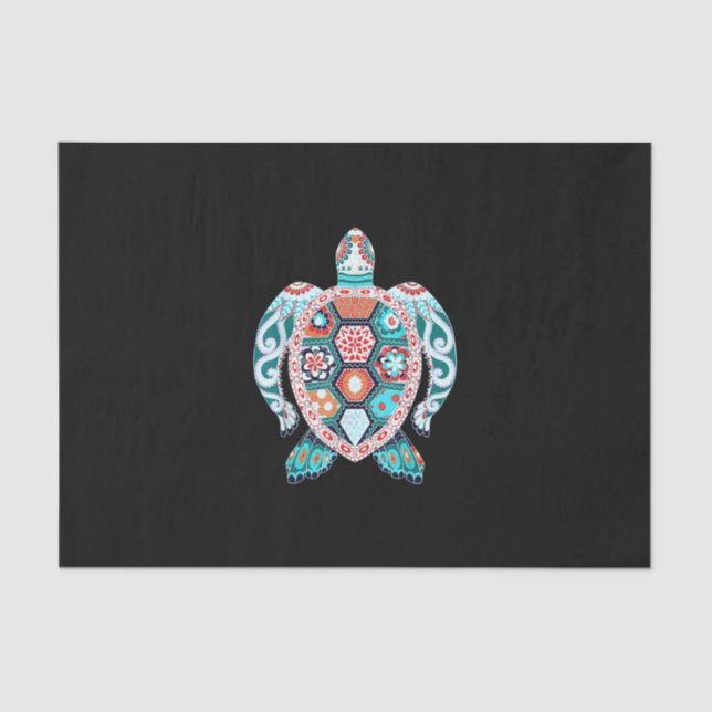 Niedliche Schildkröte - Sea Turtle Sea Cean Beach  Seidenpapier (Vorderseite)