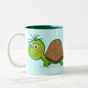 Niedliche Schildkröte-Tasse Zweifarbige Tasse