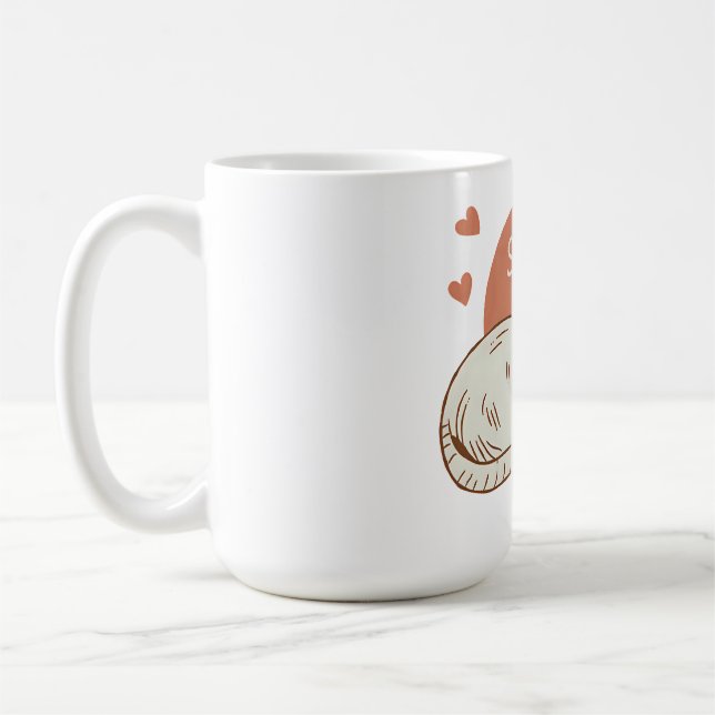 Niedliche Schlafkatze Kaffeetasse (Links)