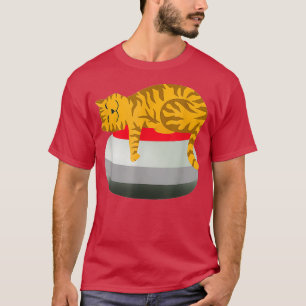Niedliche Schlafkatze Sitzen Kurbel Stone Sports D T-Shirt