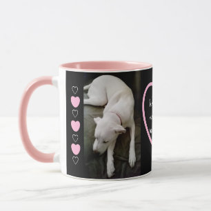 Niedliche Schlaflosigkeit Weißer Hund Liebe Nachri Tasse