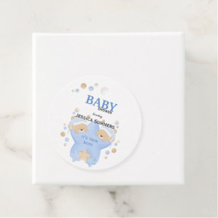 Niedliche Schlafteddy Bears Twin Baby Boys Duschvo Geschenkanhänger