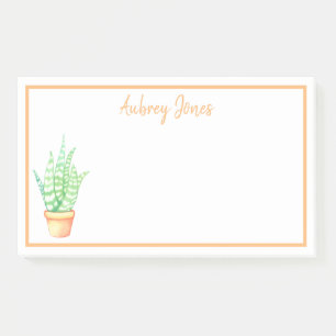 Niedliche Schlange Pflanze Sukkulent   PERSONALISI Post-it Klebezettel