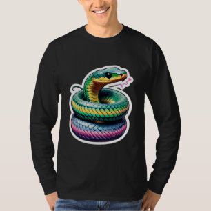 Niedliche Schlangen-Illustration T-Shirt