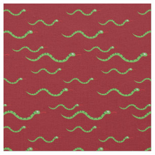 Niedliche Schlangen Kid Baby Kinderzimmer Red Rept Stoff