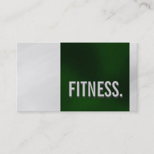 Niedliche Schlichte Green-Grau-Fitness-Visitenkart Visitenkarte