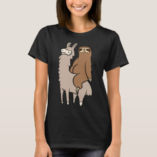 Niedliche Schlittenfahrt auf Llama Liebe Llama und T-Shirt