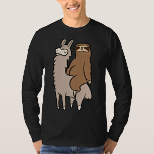 Niedliche Schlittenfahrt auf Llama Liebe Llama und T-Shirt