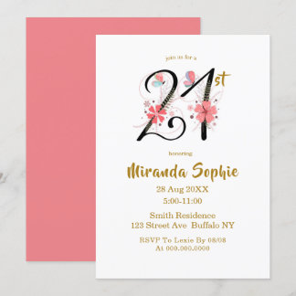 Niedliche Schmetterlinge, Blüten 21. Geburtstag Ei