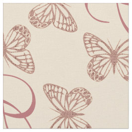 Niedliche Schmetterlinge und kundenspezifisches Mo Stoff