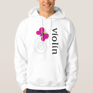 Niedliche Schmetterlings-Violine Hoodie