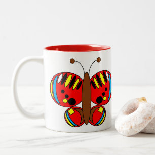 Niedliche Schmetterlingsblume Tasse - Kleine Torto